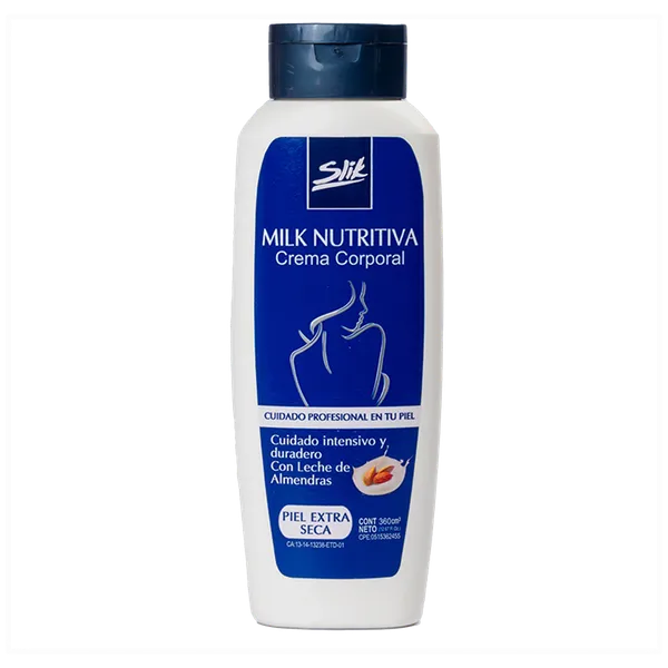 Crema Corporal Milk Nutritiva Slik 190gr